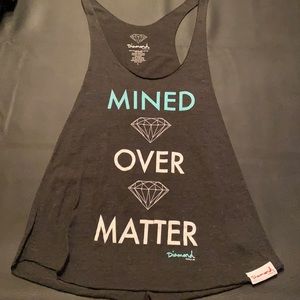 Diamond Supply Co charcoal grey tank Large